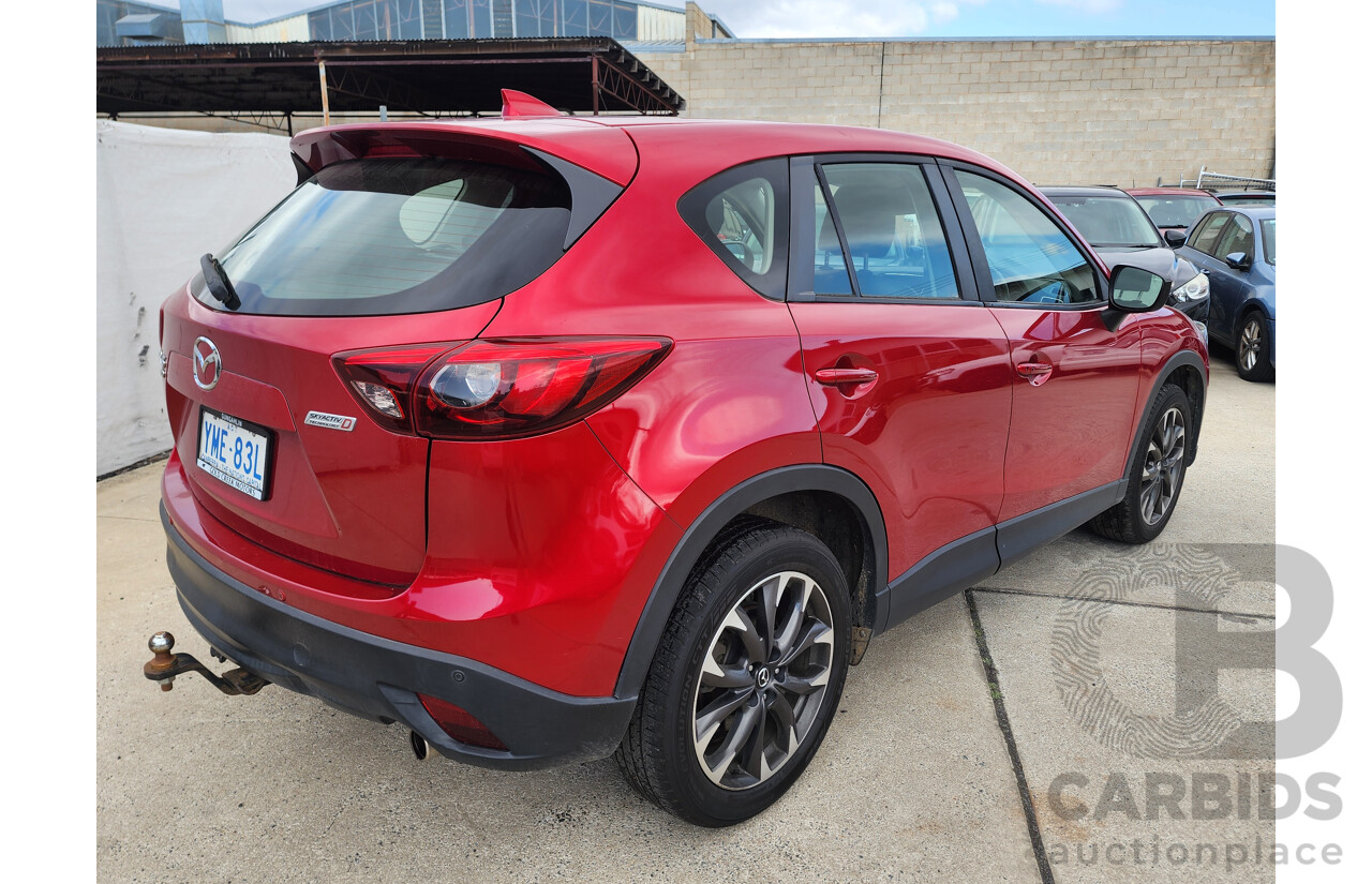 9/2016 Mazda Cx-5 GT (4x4) MY15 4d Wagon Red 2.2L
