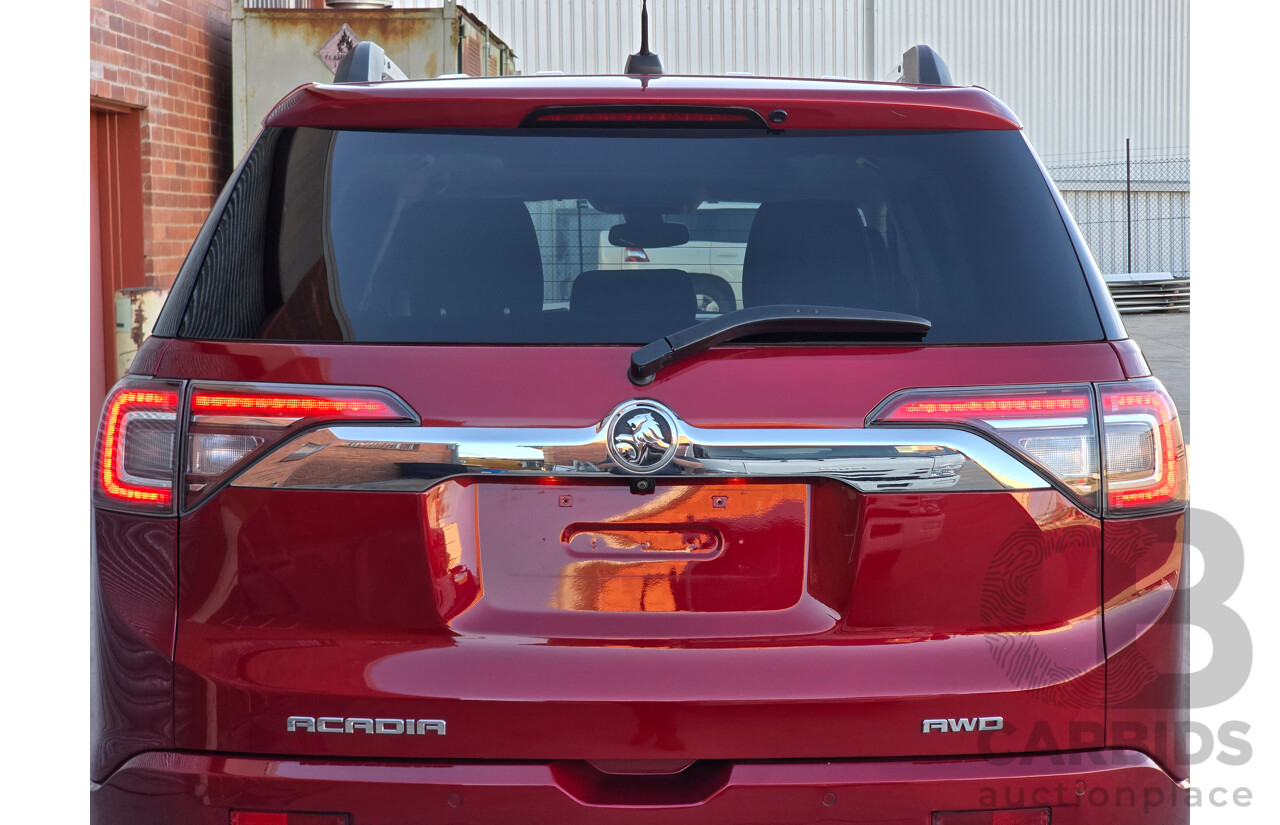 10/2018 Holden Acadia LTZ-V (AWD) MY19 AC 4d Wagon Glory Red V6 3.6L - 7 Seater