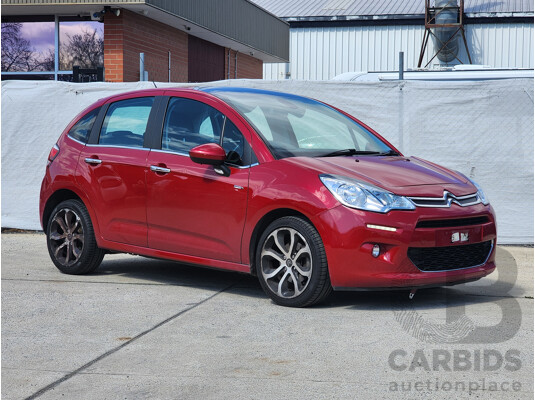 1/2014 Citroen C3 Exclusive 1.6 A5 MY14 5d Hatchback Red 1.6L