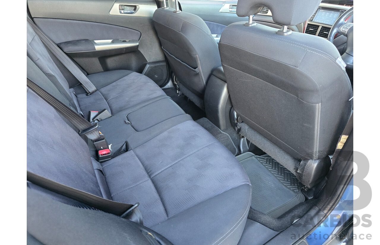 8/2010 Subaru Forester XS (AWD) MY10 4d Wagon Newport Blue Pearl 2.5L