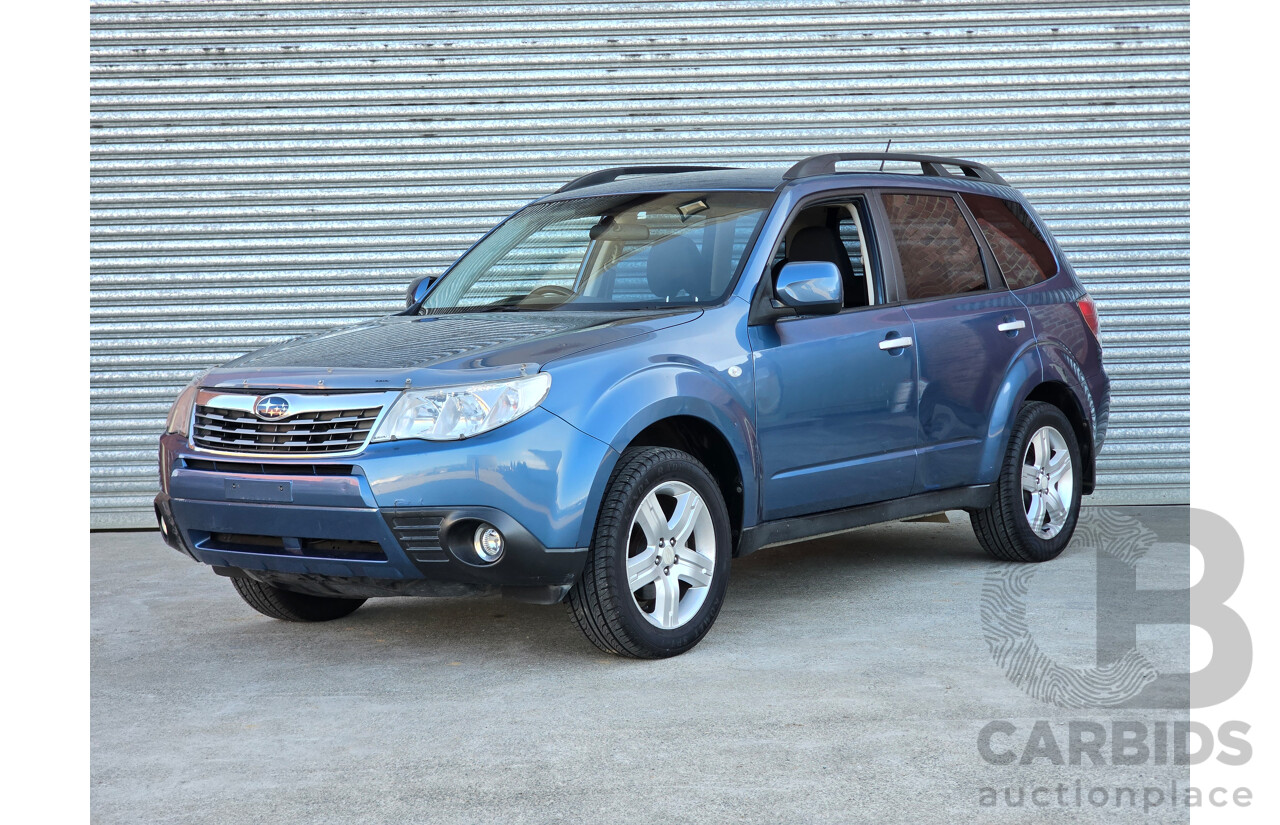 8/2010 Subaru Forester XS (AWD) MY10 4d Wagon Newport Blue Pearl 2.5L