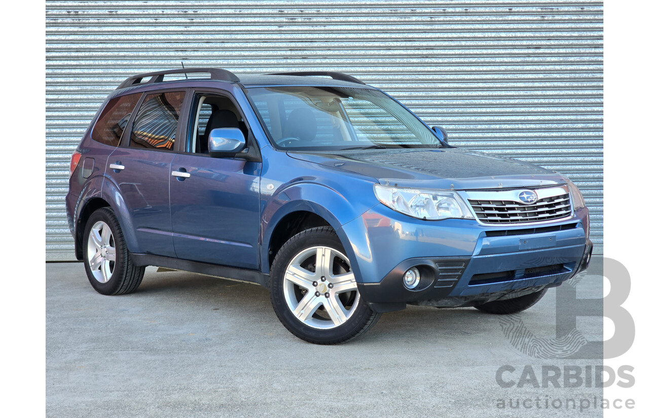 8/2010 Subaru Forester XS (AWD) MY10 4d Wagon Newport Blue Pearl 2.5L