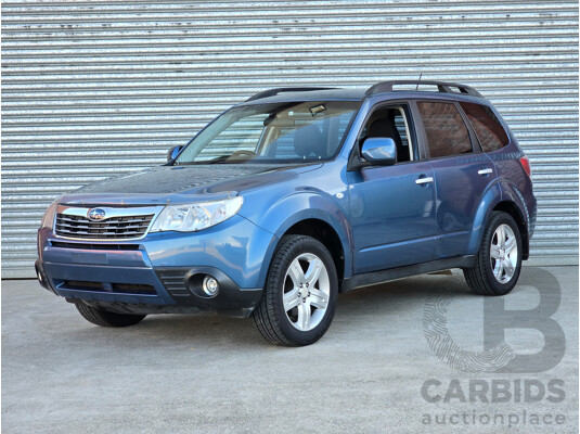 8/2010 Subaru Forester XS (AWD) MY10 4d Wagon Newport Blue Pearl 2.5L