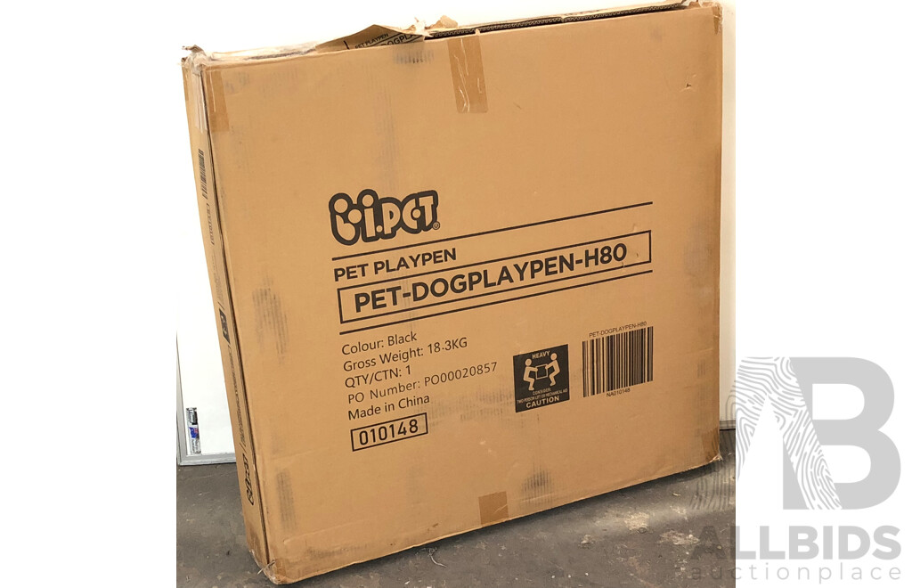 I.Pet - Pet Playpen/Exercise Cage/Enclosure Fence - 80cm X80cm - New