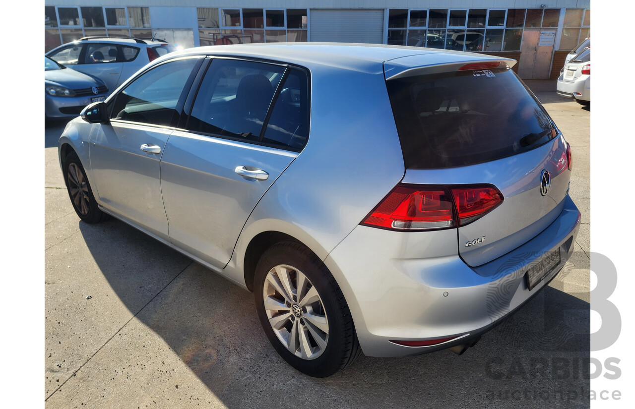 10/2014 Volkswagen Golf 90 TSI AU MY15 5d Hatchback Silver 1.4L