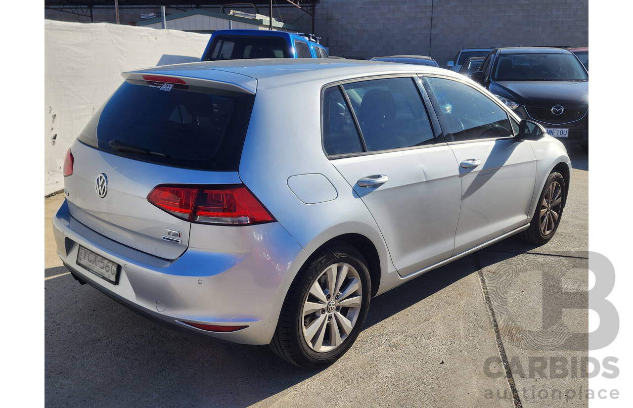 10/2014 Volkswagen Golf 90 TSI AU MY15 5d Hatchback Silver 1.4L