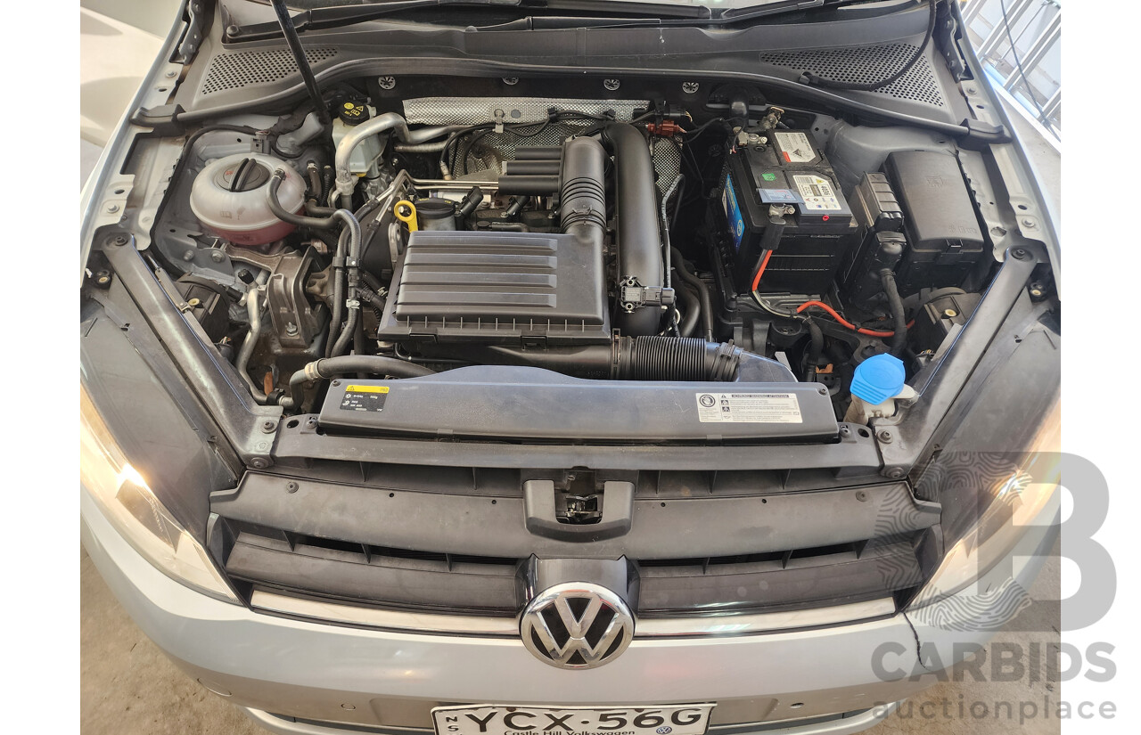 10/2014 Volkswagen Golf 90 TSI AU MY15 5d Hatchback Silver 1.4L