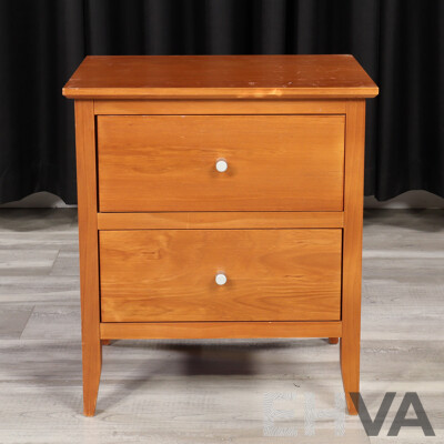 Pair of Two Drawer Bedsides by Blue Diamond Furniture