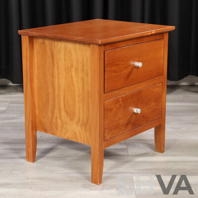 Pair of Two Drawer Bedsides by Blue Diamond Furniture