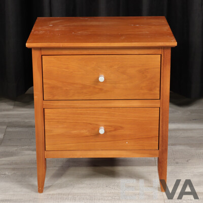 Pair of Two Drawer Bedsides by Blue Diamond Furniture