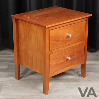 Pair of Two Drawer Bedsides by Blue Diamond Furniture