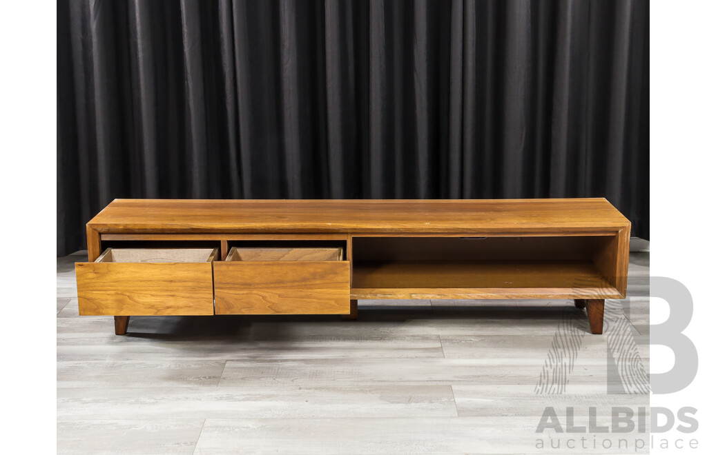 Modern Timber Low Lying Entertainment Unit
