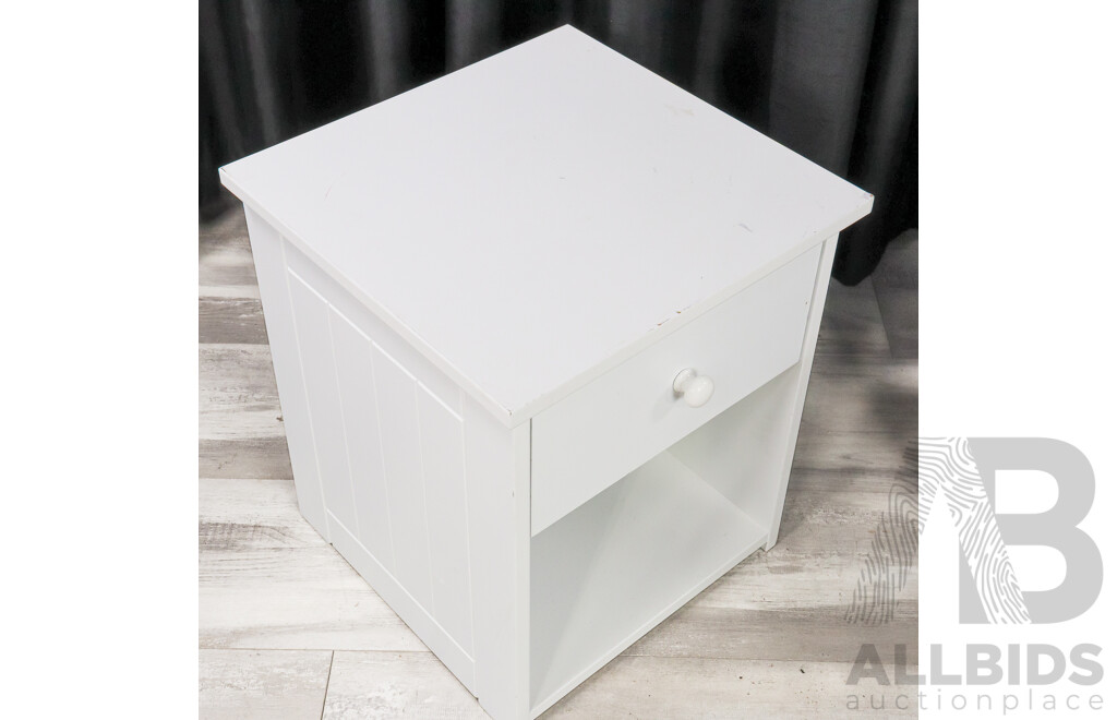 Pair of Modern Timber Bedside Cabinets