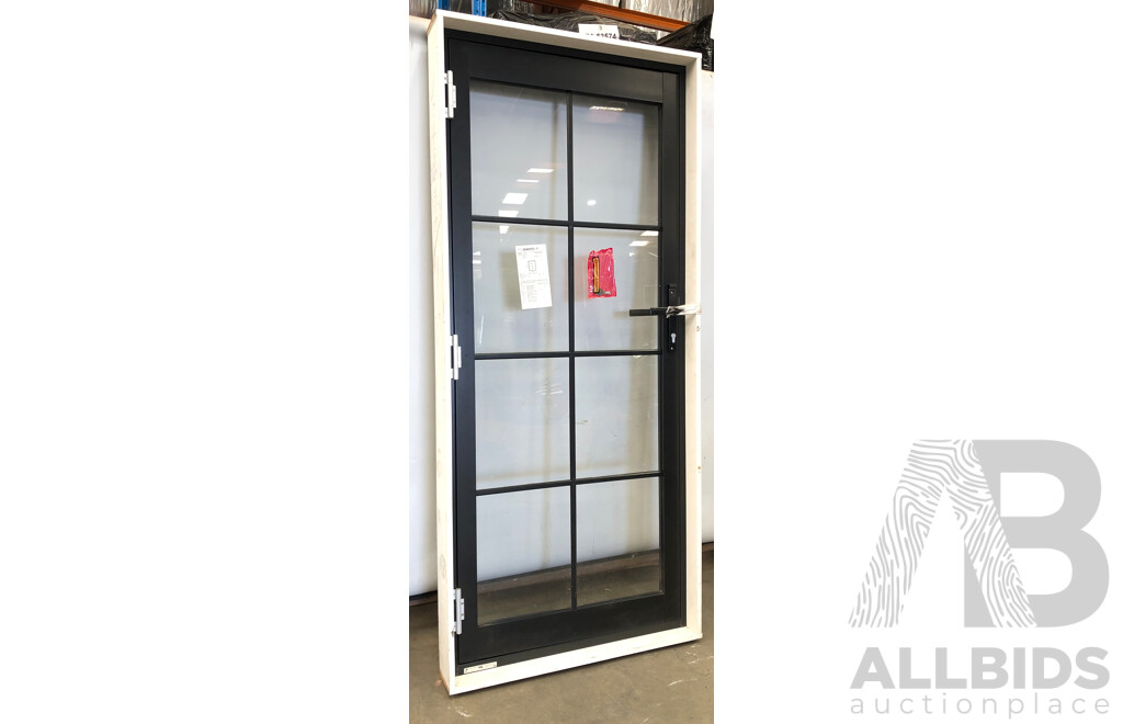 Trend Aluminium and Glass Entry Door with Timber Frame