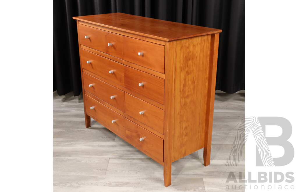 Modern Chest of Eight Drawers by Blue Diamond Furniture