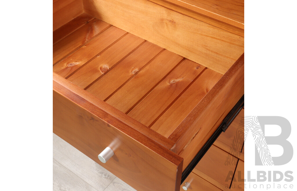 Modern Chest of Eight Drawers by Blue Diamond Furniture