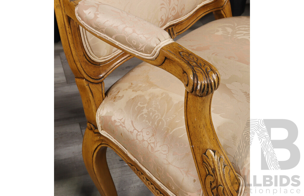 Pair of Louis XV Style Armchairs by William Switzer and Associates