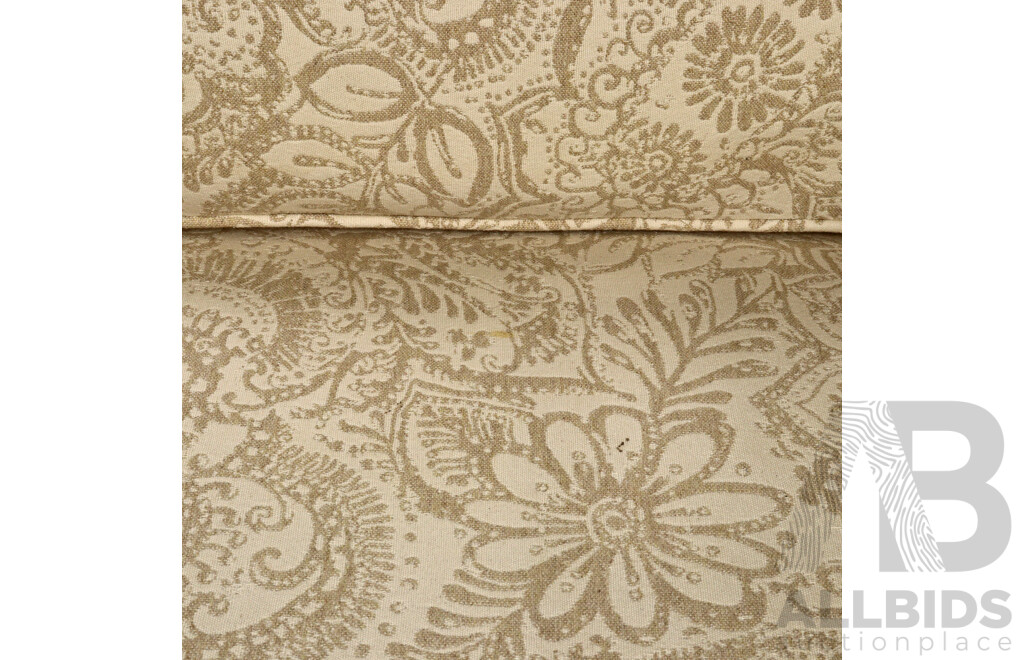 Pair of Over Sized Fabric Lounge Chairs