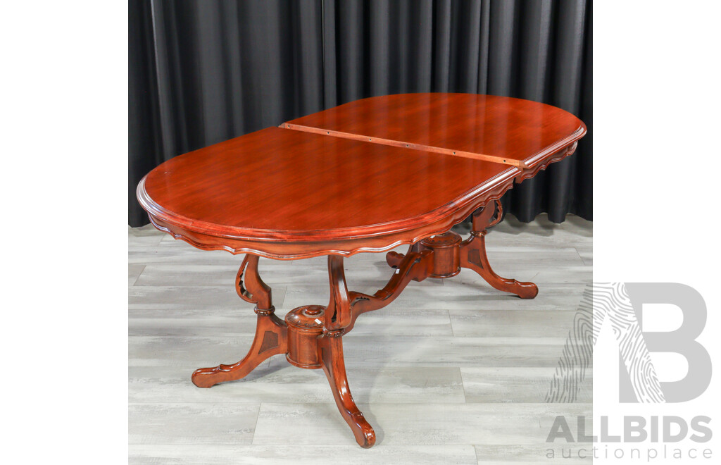 Good Reproduction Mahogany 11 Piece Dining Suite by Burgess Furniture