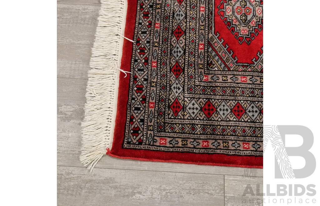 Hand Knotted Wool Bokhara Style Rug