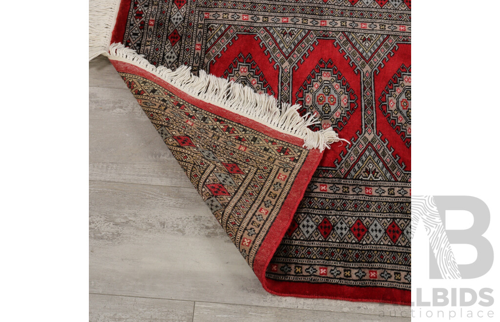 Hand Knotted Wool Bokhara Style Rug