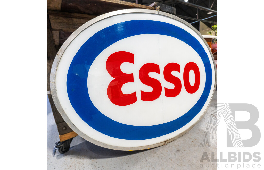Vintage Perspex ESSO Advertising Sign