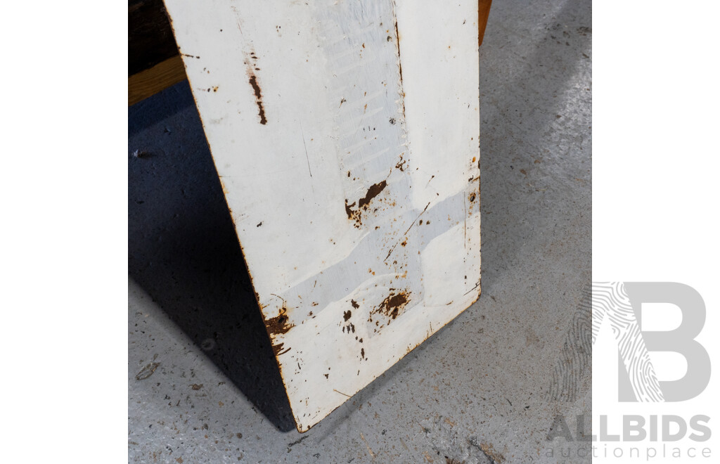 Vintage Metal 'Pine Lodge', Formerly Barton House, Sign