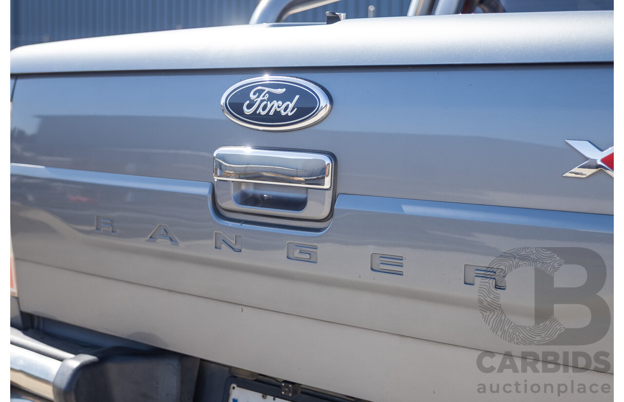 6/2010 Ford Ranger XLT (4x4) PK Dual Cab P/Up Titanium Grey Turbo Diesel 3.0L