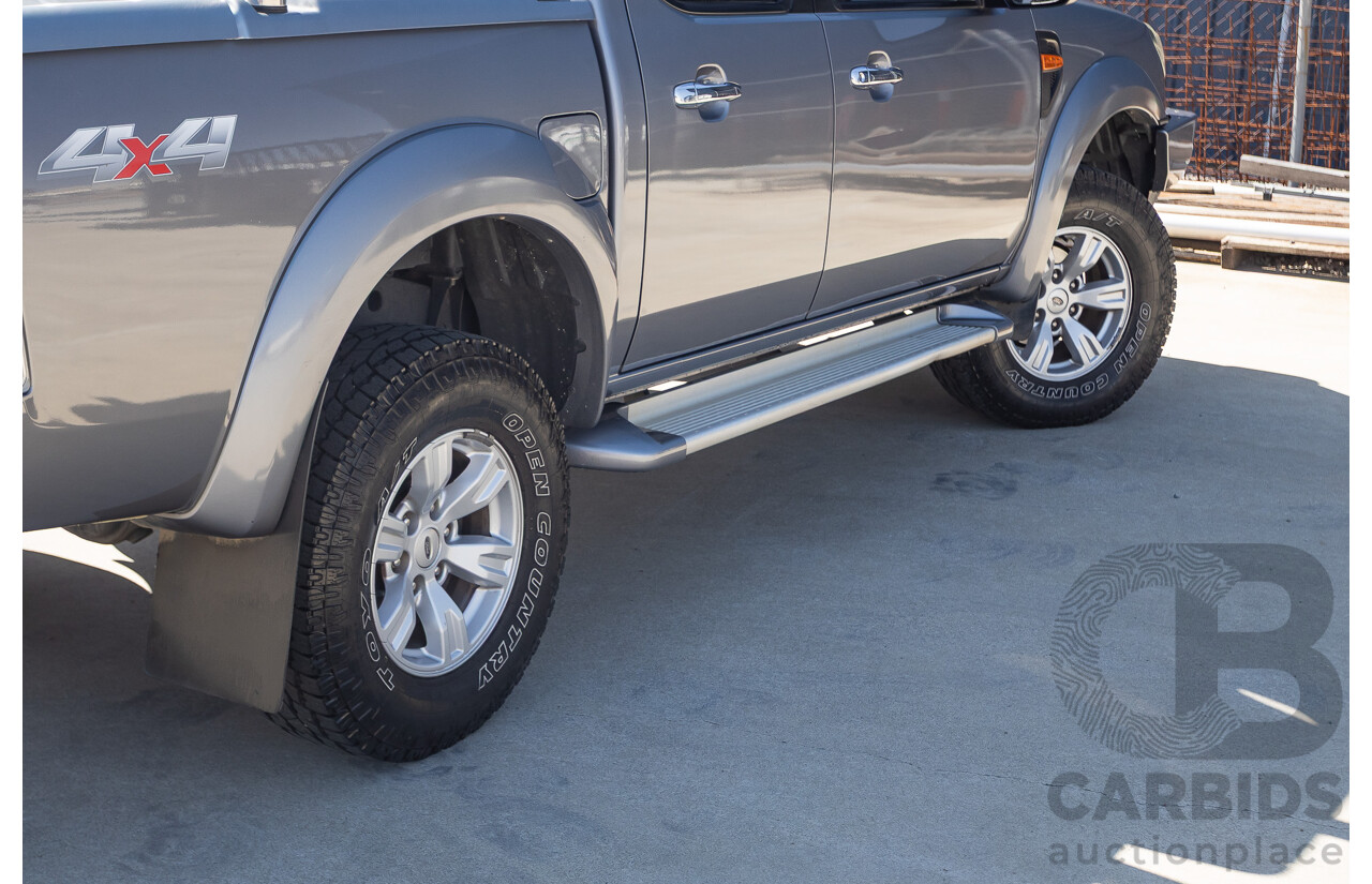 6/2010 Ford Ranger XLT (4x4) PK Dual Cab P/Up Titanium Grey Turbo Diesel 3.0L