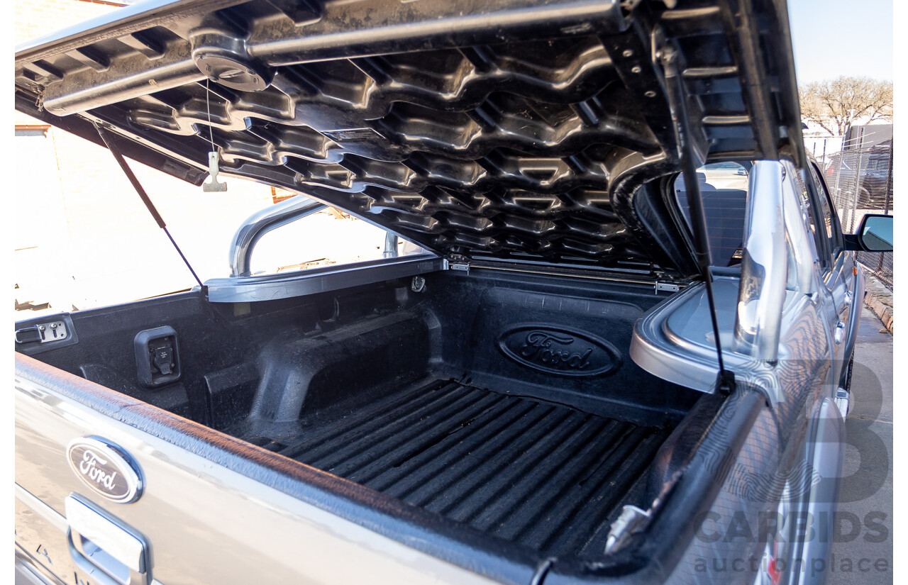 6/2010 Ford Ranger XLT (4x4) PK Dual Cab P/Up Titanium Grey Turbo Diesel 3.0L
