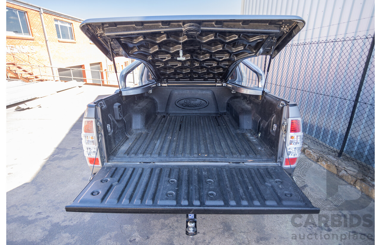 6/2010 Ford Ranger XLT (4x4) PK Dual Cab P/Up Titanium Grey Turbo Diesel 3.0L