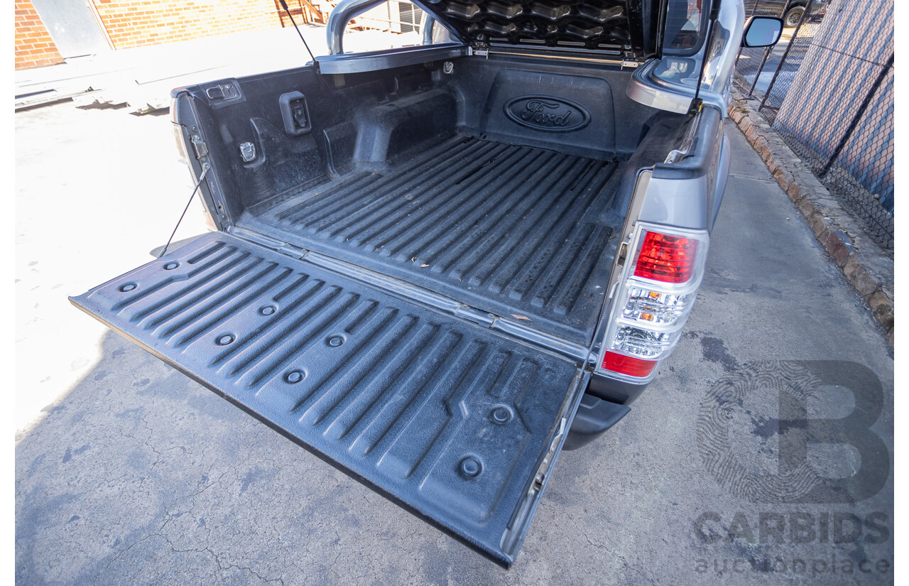6/2010 Ford Ranger XLT (4x4) PK Dual Cab P/Up Titanium Grey Turbo Diesel 3.0L