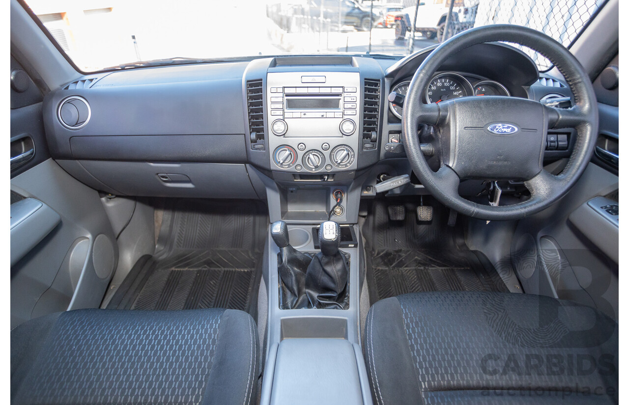 6/2010 Ford Ranger XLT (4x4) PK Dual Cab P/Up Titanium Grey Turbo Diesel 3.0L