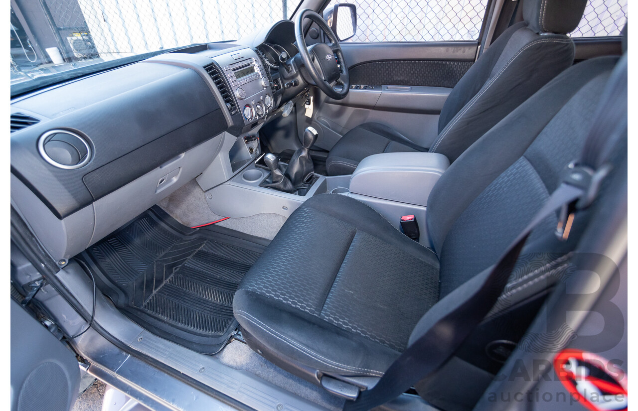 6/2010 Ford Ranger XLT (4x4) PK Dual Cab P/Up Titanium Grey Turbo Diesel 3.0L