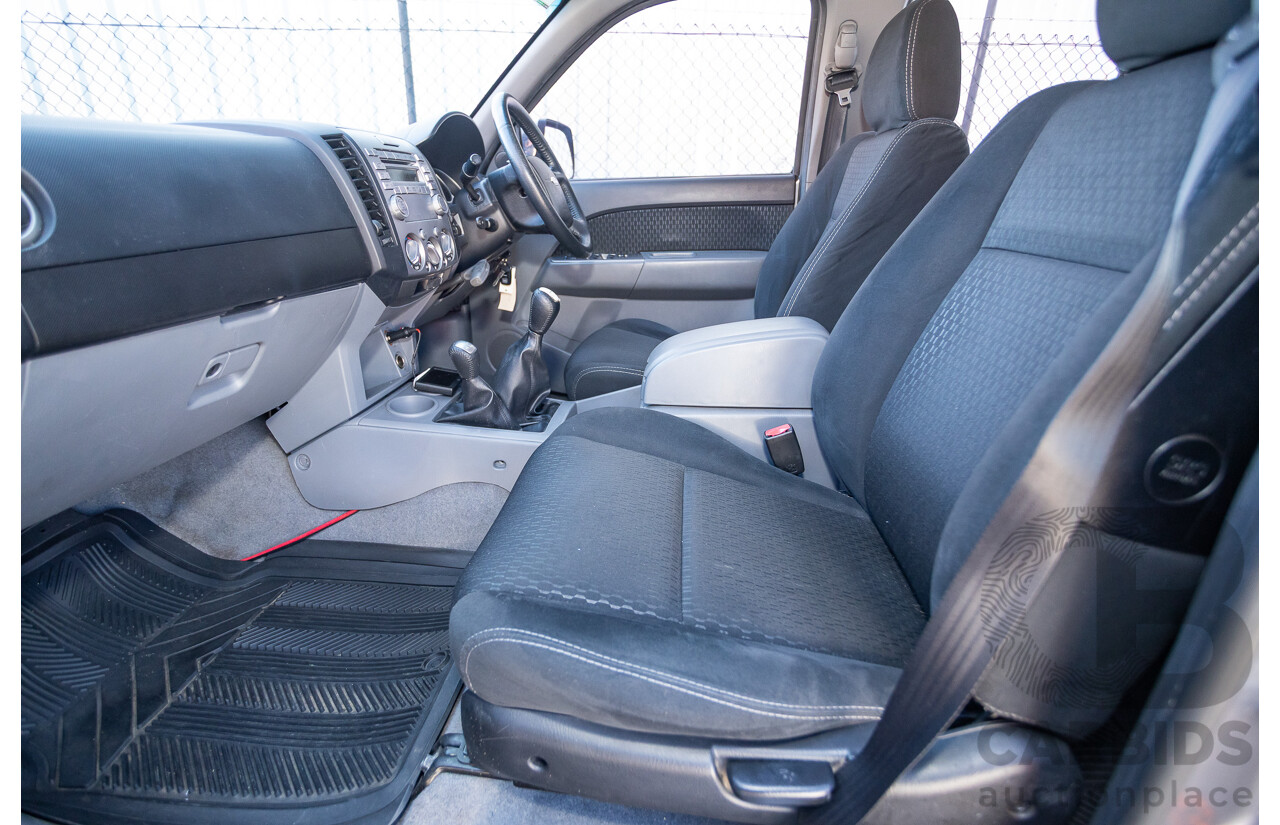 6/2010 Ford Ranger XLT (4x4) PK Dual Cab P/Up Titanium Grey Turbo Diesel 3.0L