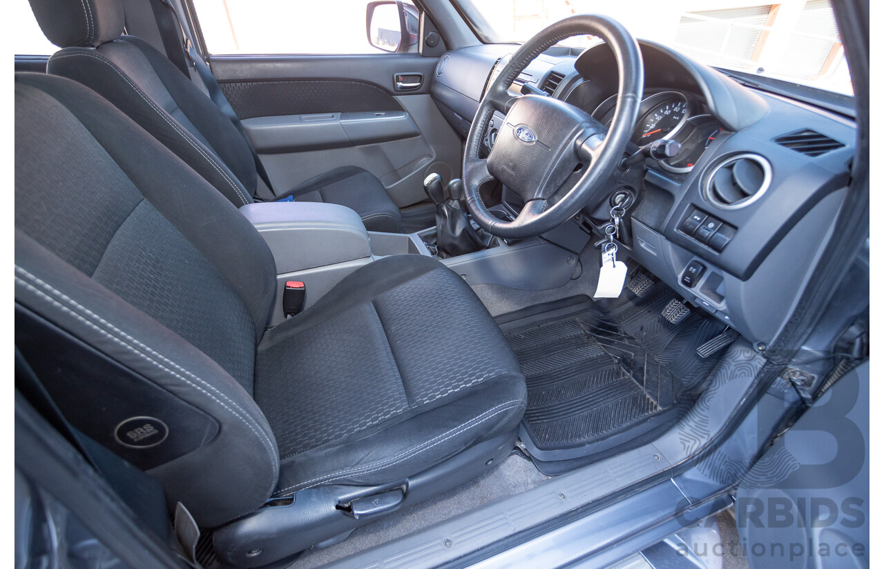 6/2010 Ford Ranger XLT (4x4) PK Dual Cab P/Up Titanium Grey Turbo Diesel 3.0L