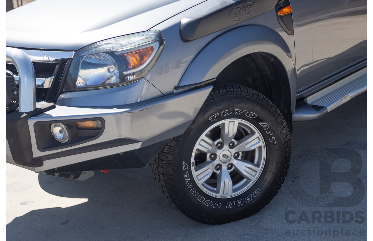 6/2010 Ford Ranger XLT (4x4) PK Dual Cab P/Up Titanium Grey Turbo Diesel 3.0L