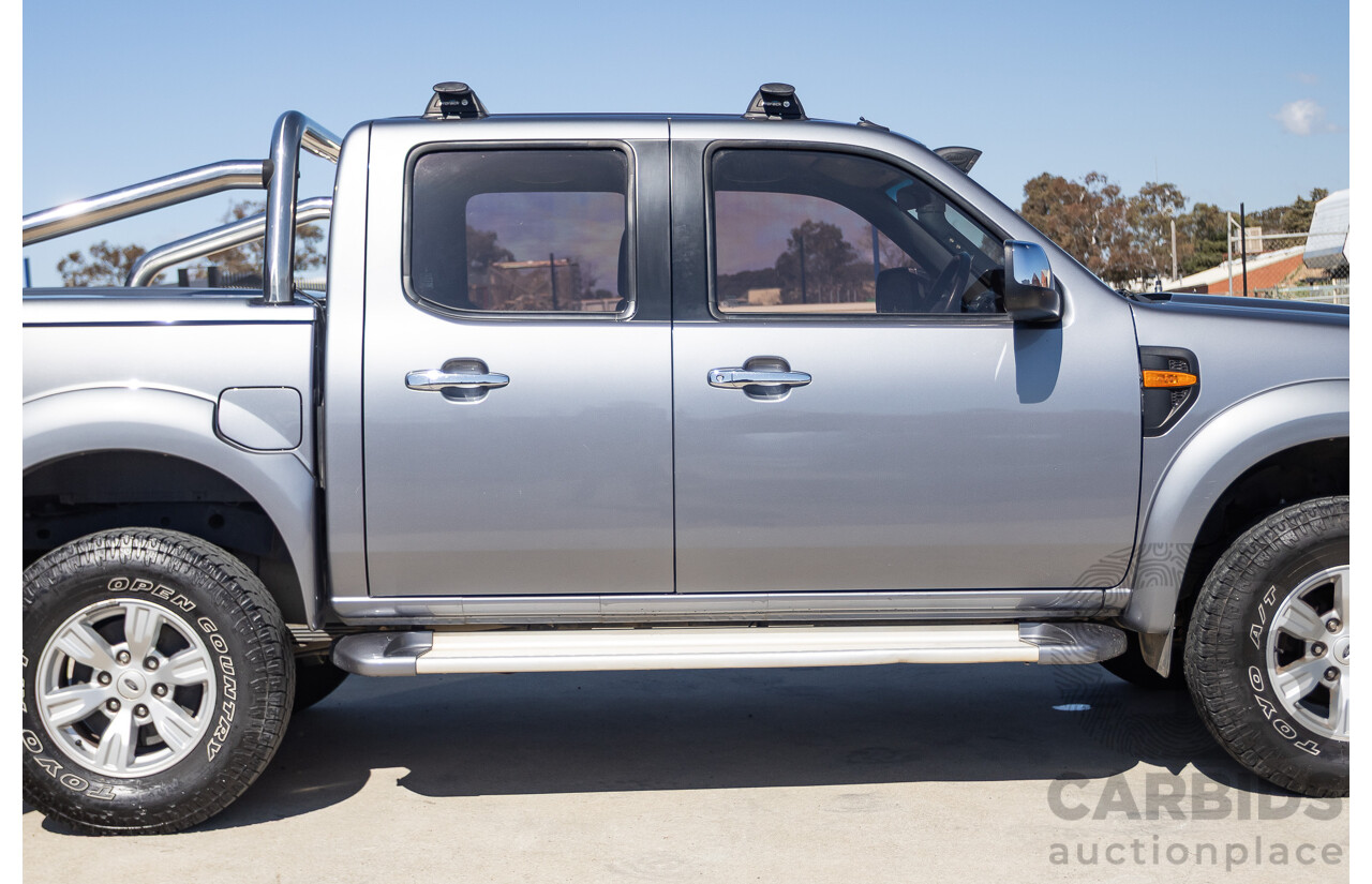 6/2010 Ford Ranger XLT (4x4) PK Dual Cab P/Up Titanium Grey Turbo Diesel 3.0L