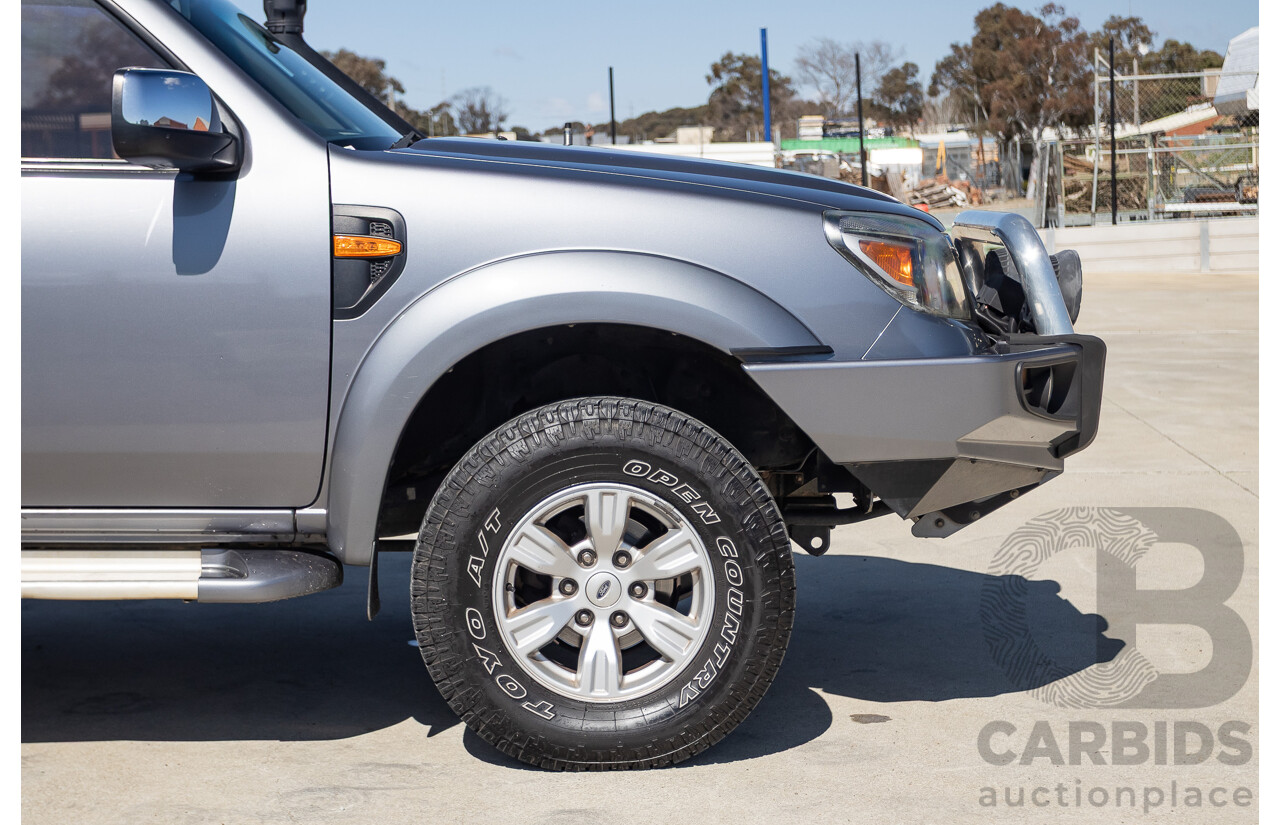 6/2010 Ford Ranger XLT (4x4) PK Dual Cab P/Up Titanium Grey Turbo Diesel 3.0L