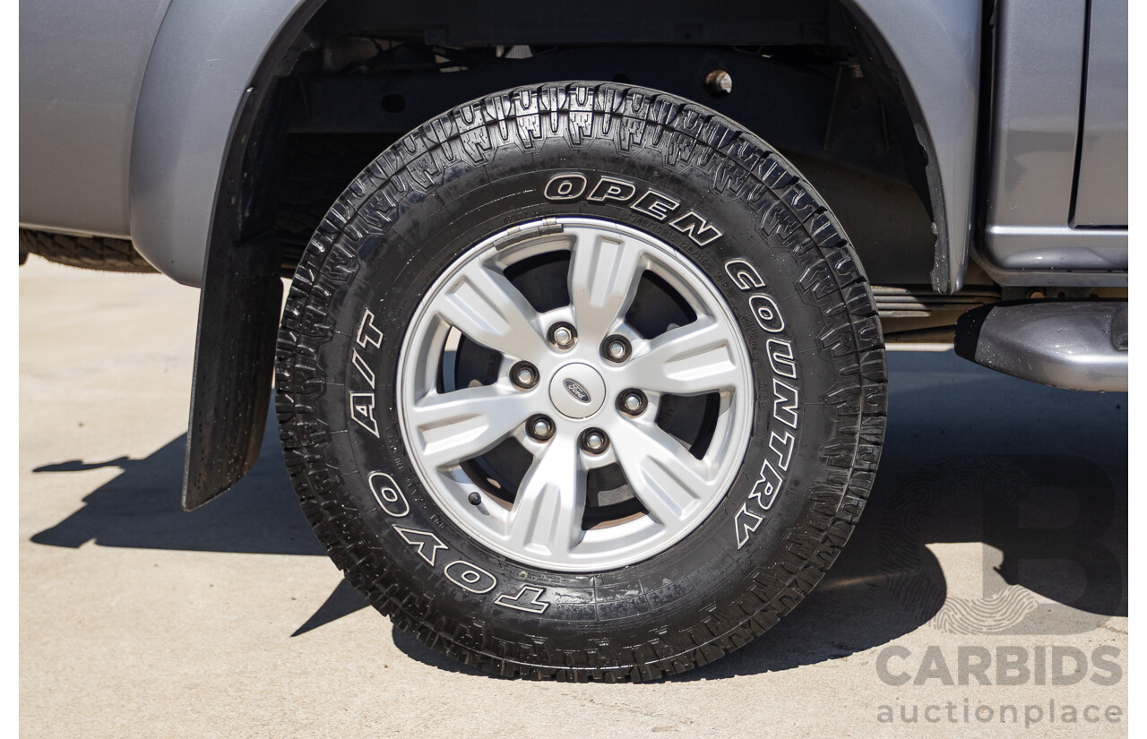 6/2010 Ford Ranger XLT (4x4) PK Dual Cab P/Up Titanium Grey Turbo Diesel 3.0L