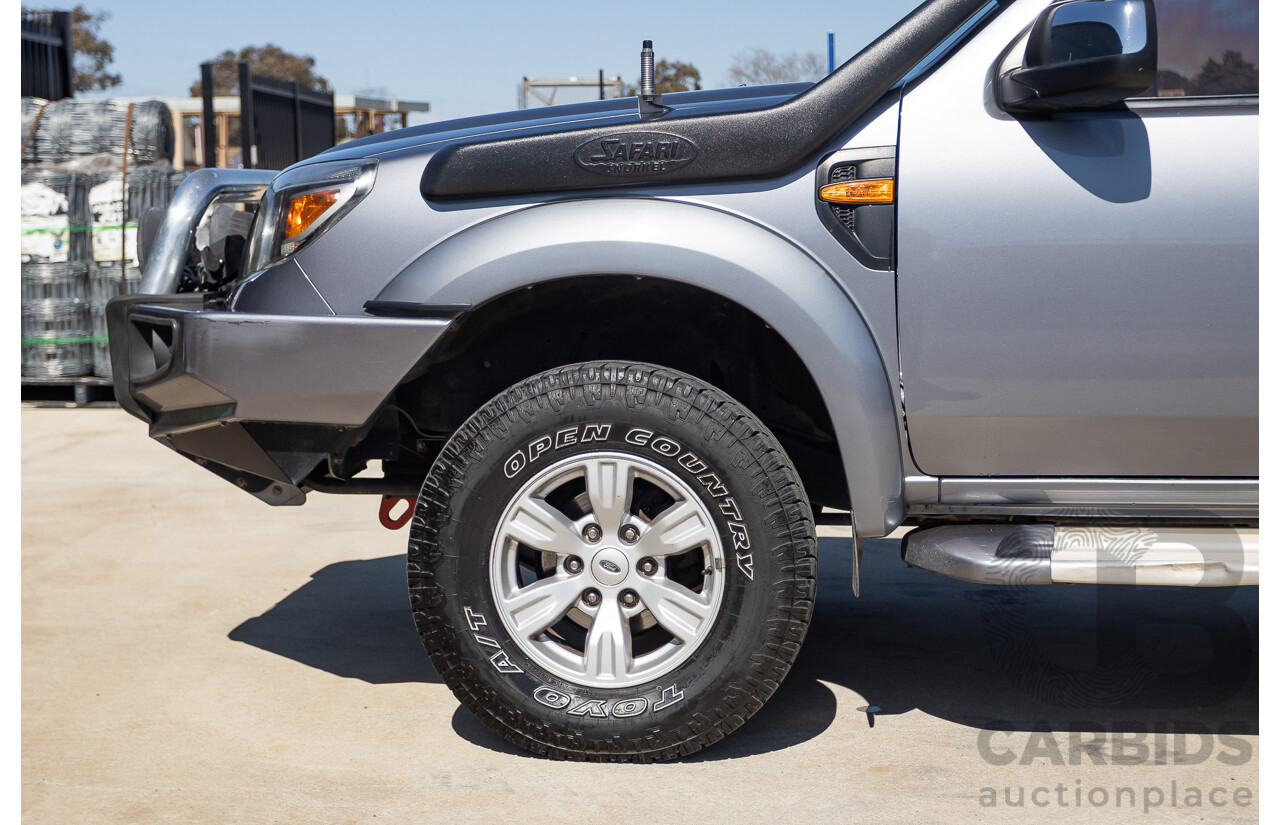 6/2010 Ford Ranger XLT (4x4) PK Dual Cab P/Up Titanium Grey Turbo Diesel 3.0L