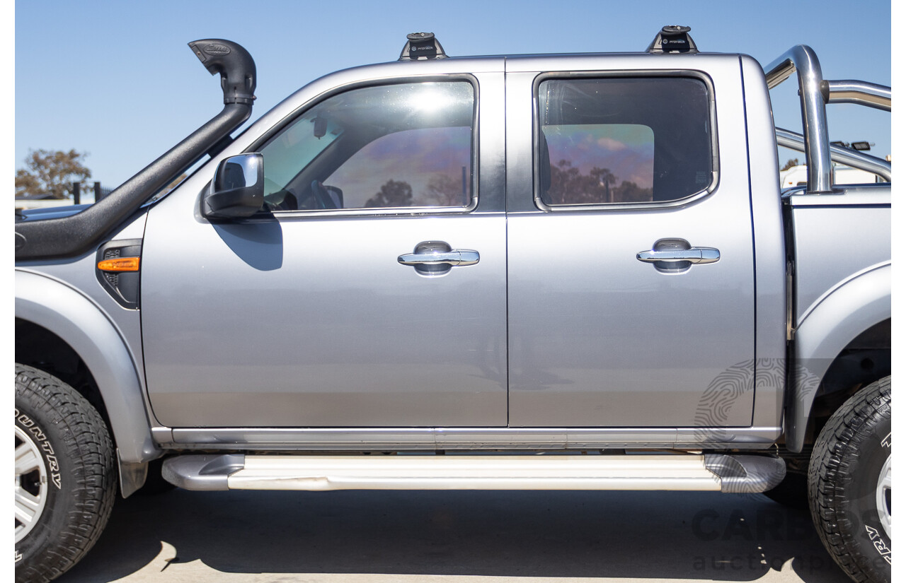 6/2010 Ford Ranger XLT (4x4) PK Dual Cab P/Up Titanium Grey Turbo Diesel 3.0L