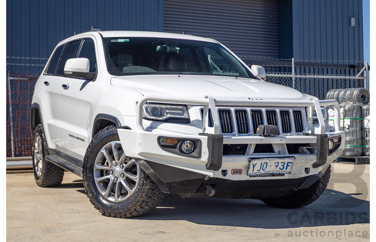 12/2013 Jeep Grand Cherokee Limited (4x4) WK MY13 4d Wagon Bright White Turbo Diesel 3.0L