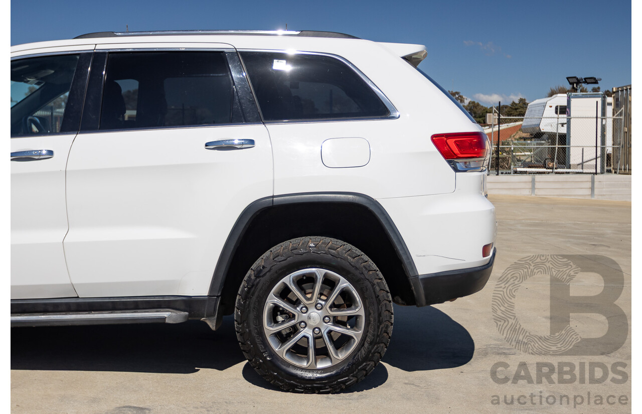 12/2013 Jeep Grand Cherokee Limited (4x4) WK MY13 4d Wagon Bright White Turbo Diesel 3.0L