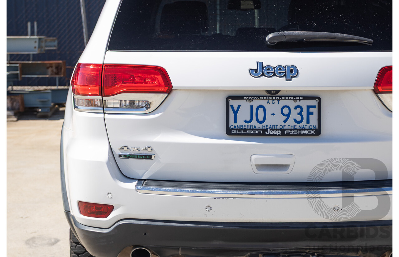 12/2013 Jeep Grand Cherokee Limited (4x4) WK MY13 4d Wagon Bright White Turbo Diesel 3.0L
