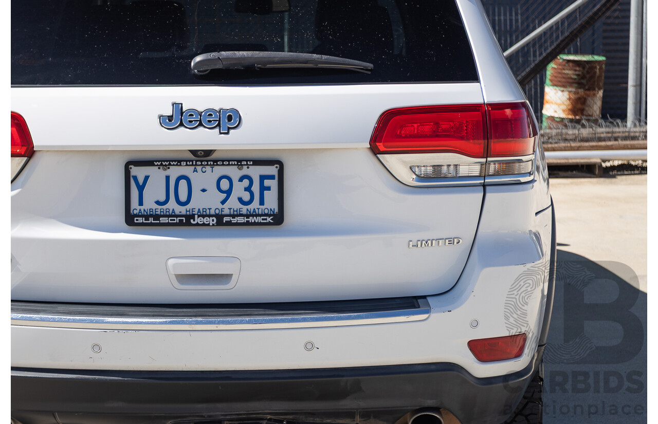 12/2013 Jeep Grand Cherokee Limited (4x4) WK MY13 4d Wagon Bright White Turbo Diesel 3.0L