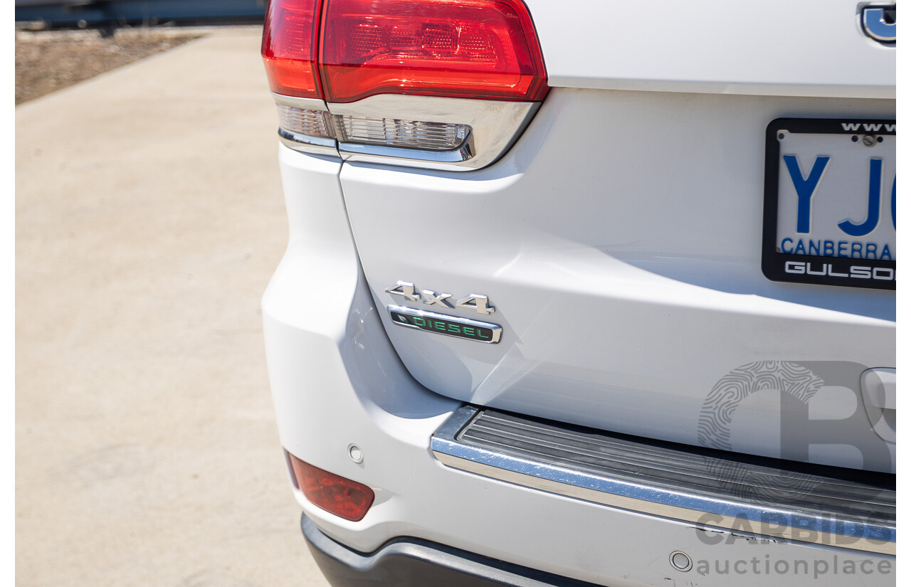 12/2013 Jeep Grand Cherokee Limited (4x4) WK MY13 4d Wagon Bright White Turbo Diesel 3.0L