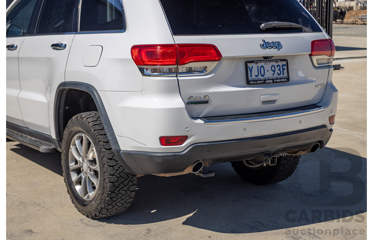 12/2013 Jeep Grand Cherokee Limited (4x4) WK MY13 4d Wagon Bright White Turbo Diesel 3.0L