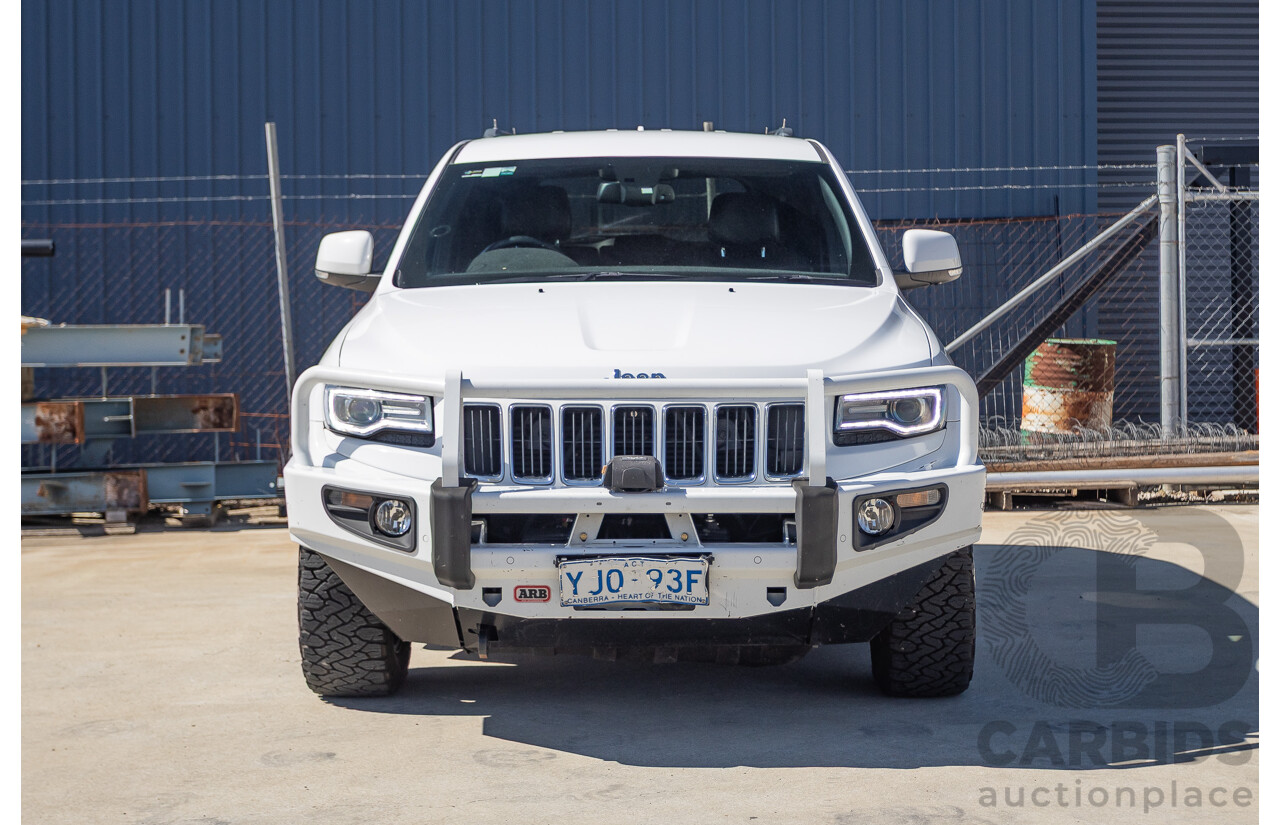 12/2013 Jeep Grand Cherokee Limited (4x4) WK MY13 4d Wagon Bright White Turbo Diesel 3.0L