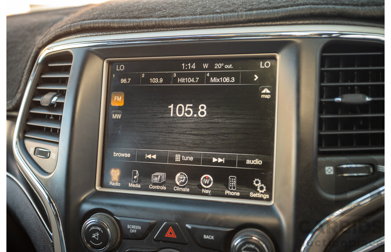 12/2013 Jeep Grand Cherokee Limited (4x4) WK MY13 4d Wagon Bright White Turbo Diesel 3.0L